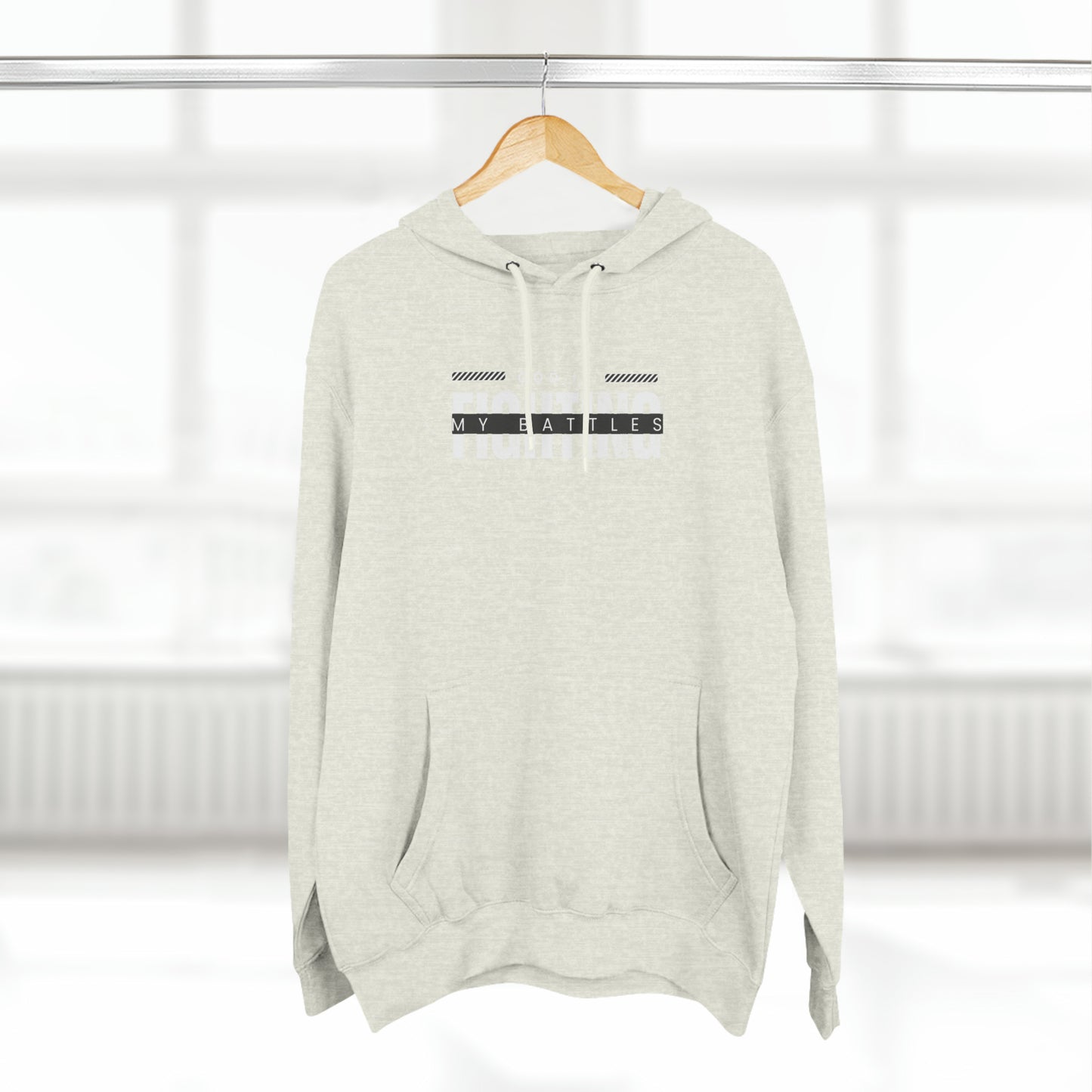 Three-Panel Fleece Hoodie