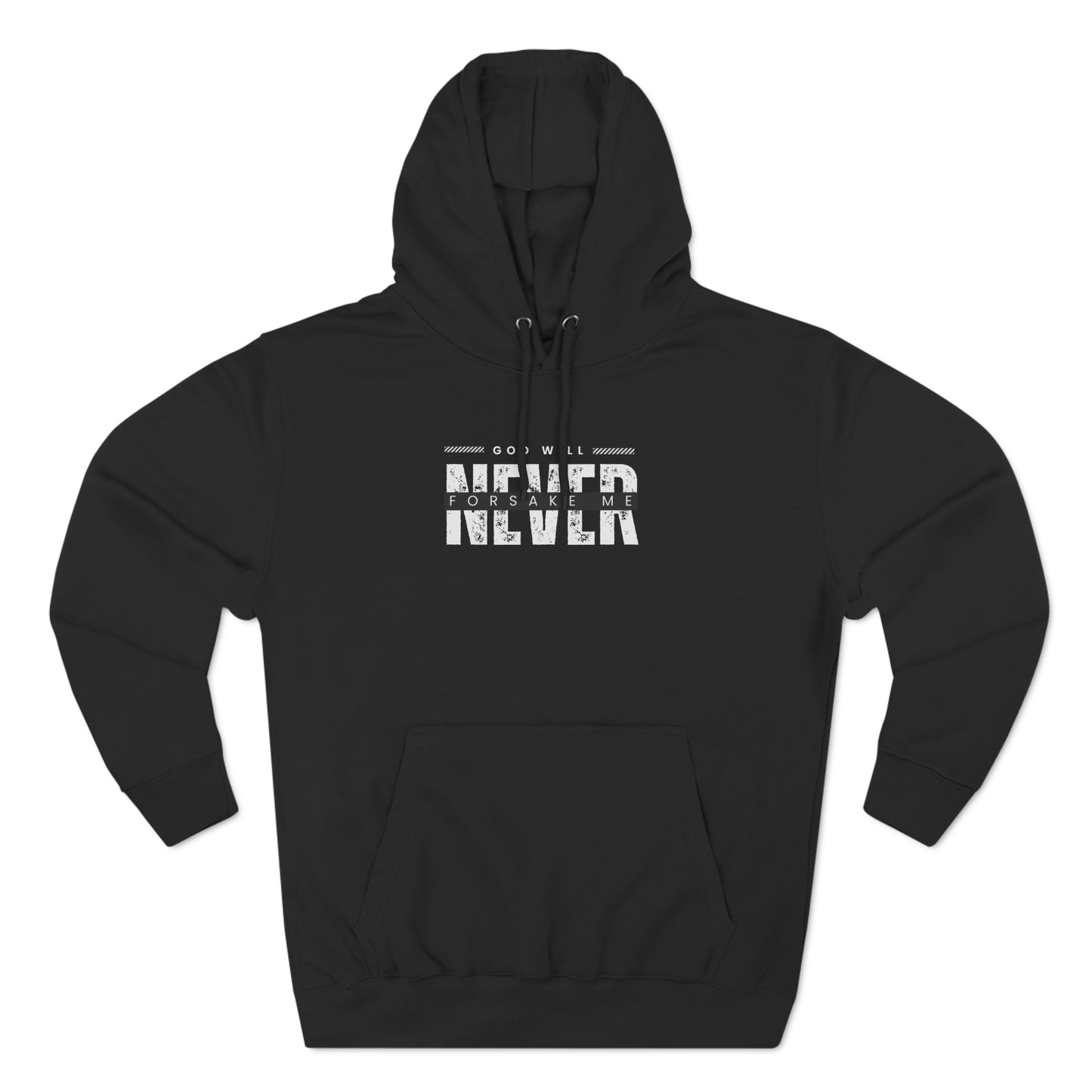 Three-Panel Fleece Hoodie