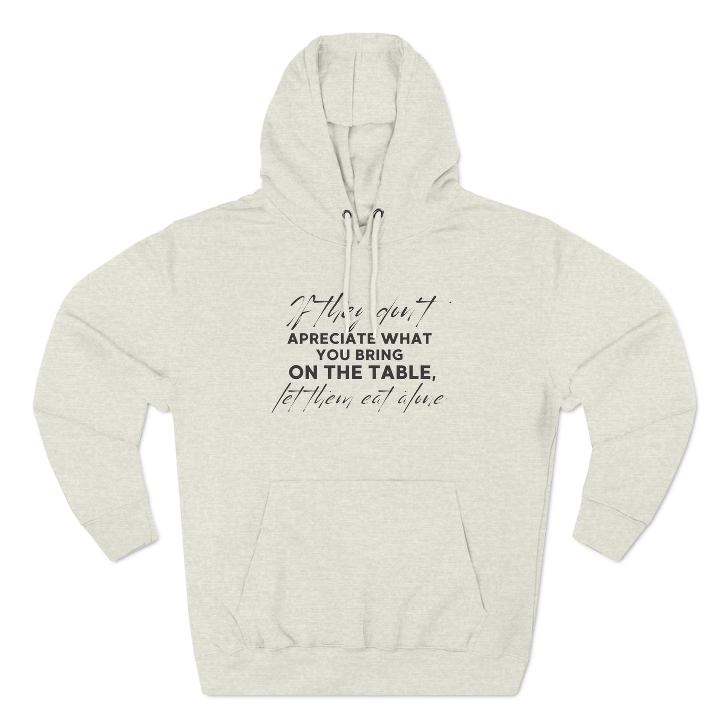 Three-Panel Fleece Hoodie