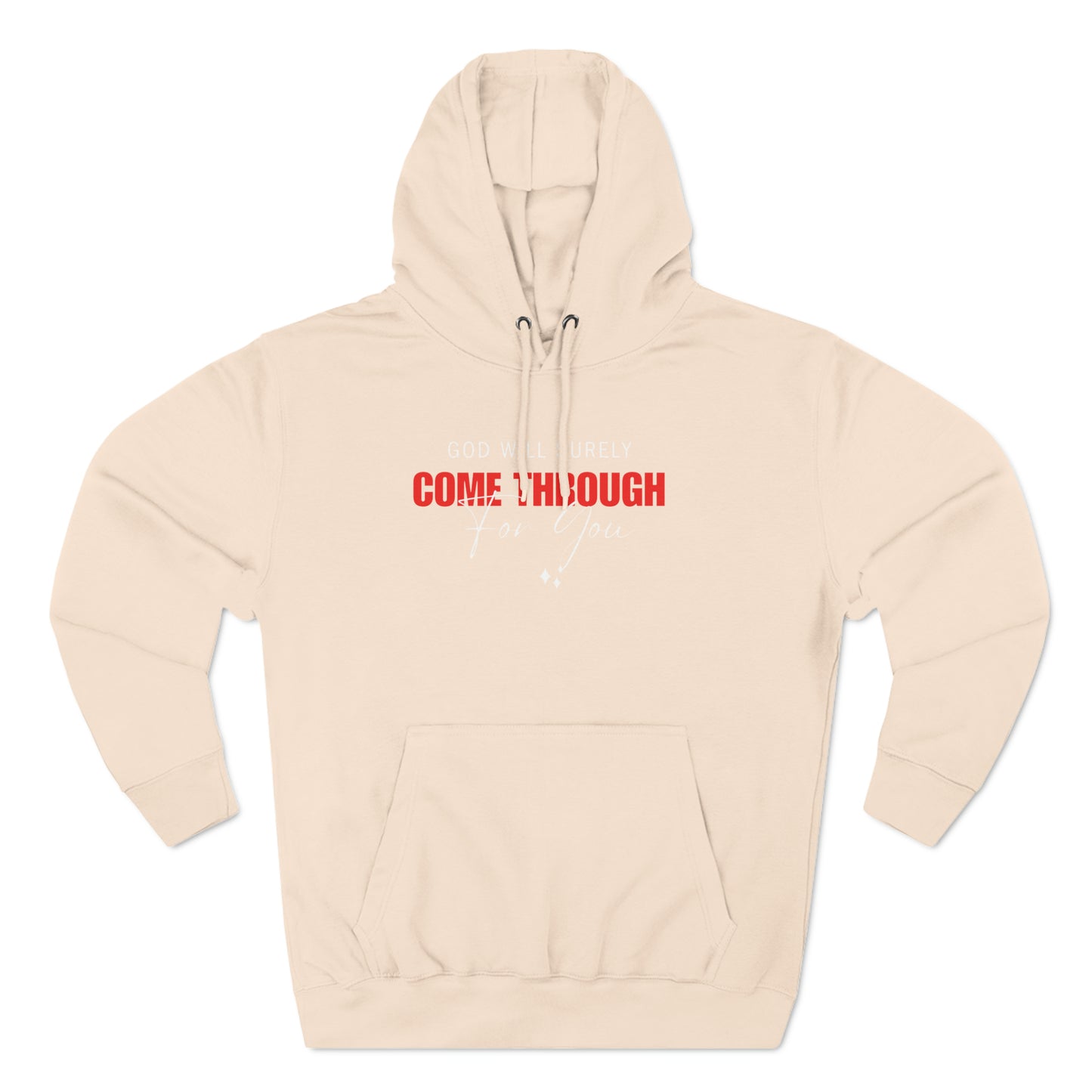 Three-Panel Fleece Hoodie