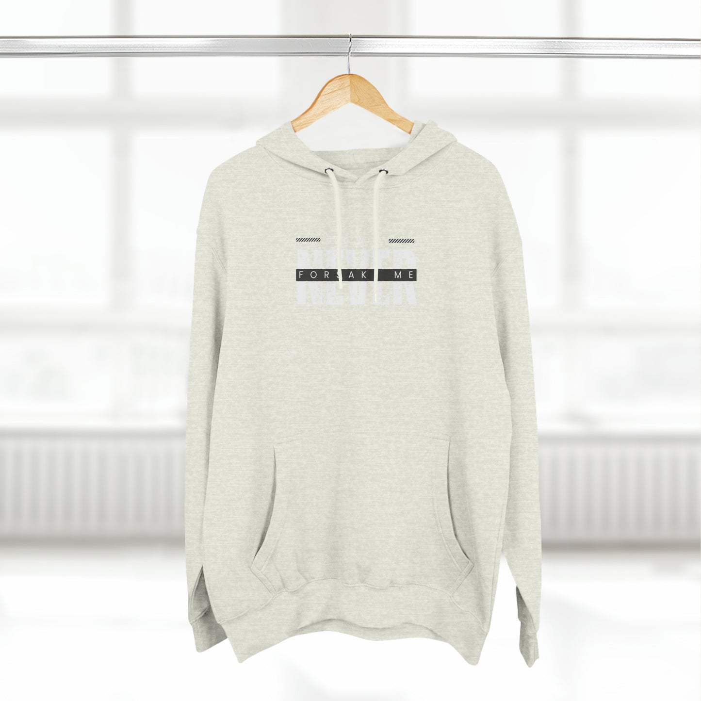 Three-Panel Fleece Hoodie