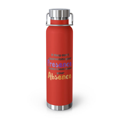 Copper Vacuum Insulated Bottle, 22oz