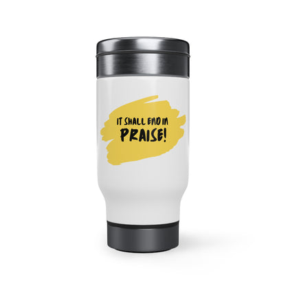 Stainless Steel Travel Mug with Handle, 14oz