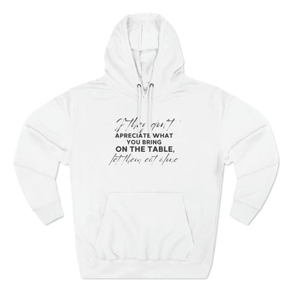 Three-Panel Fleece Hoodie