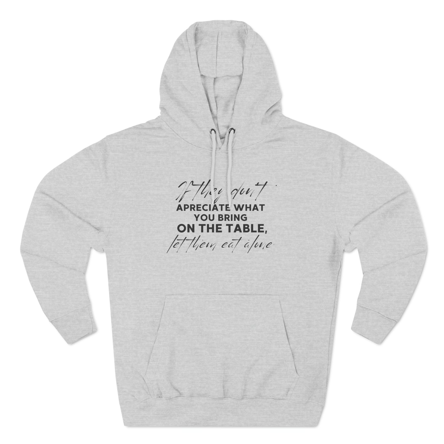 Three-Panel Fleece Hoodie