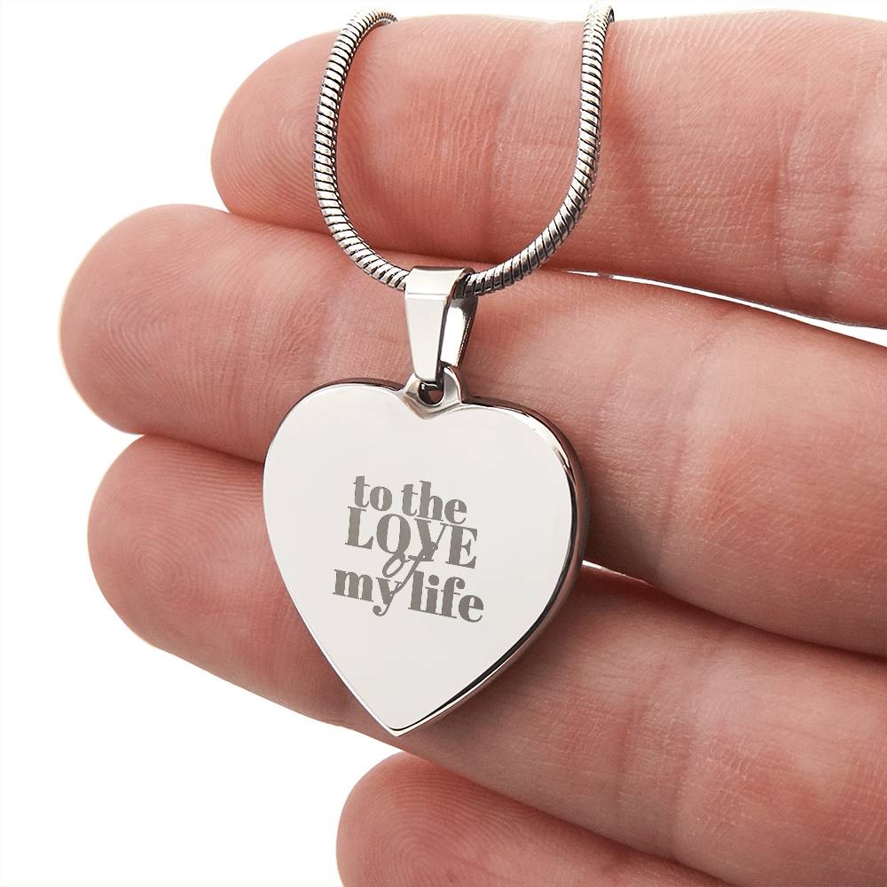 Personalized Engraved Heart Necklace