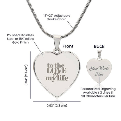 Personalized Engraved Heart Necklace