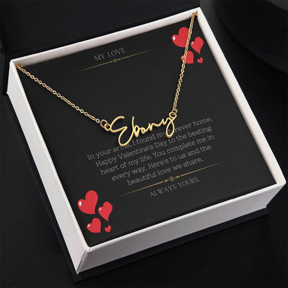 Customized Signature Style Name Necklace