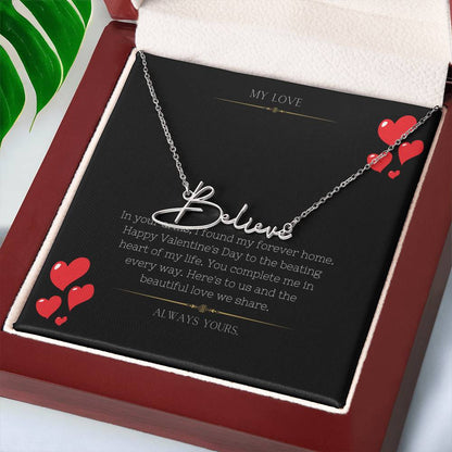 Customized Signature Style Name Necklace