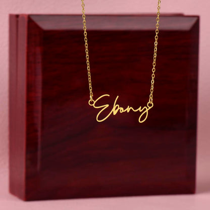 Customized Signature Style Name Necklace