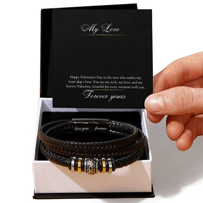 Personalized Love You Forever Bracelet for him