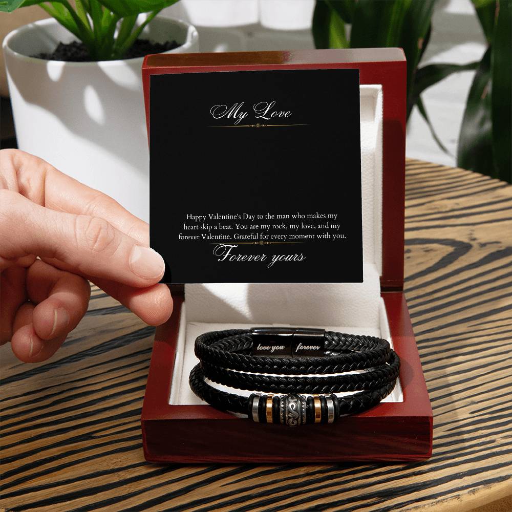 Personalized Love You Forever Bracelet for him