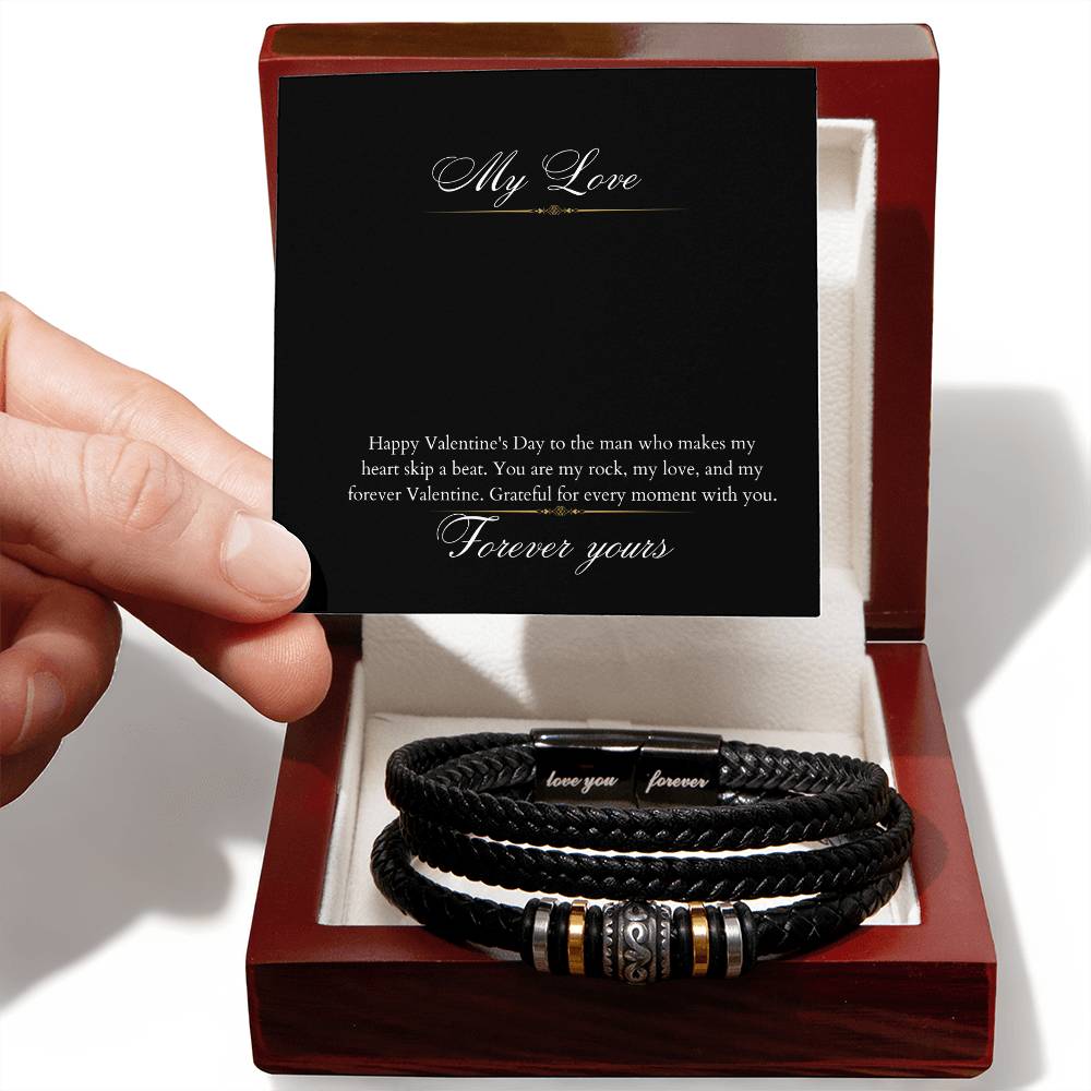 Personalized Love You Forever Bracelet for him