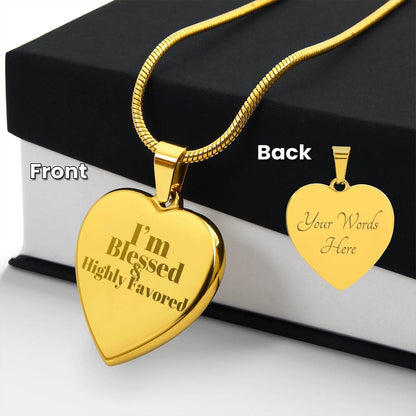 Personalized Engraved Heart Necklace