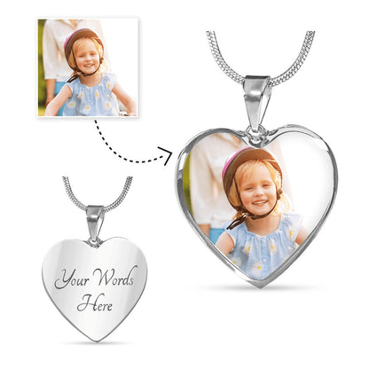 Personalized with your picture necklace for her